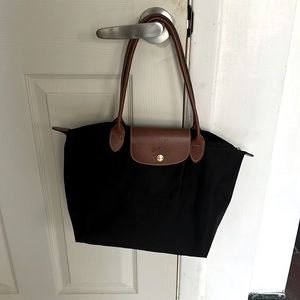 LONGCHAMP Small Le Pliage Nylon Shoulder Tote black